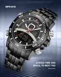 Naviforce- New Men Luxury Brand Waterproof Watch For Men Fashion Quartz Wristwatch With Brand Box - NF9181
