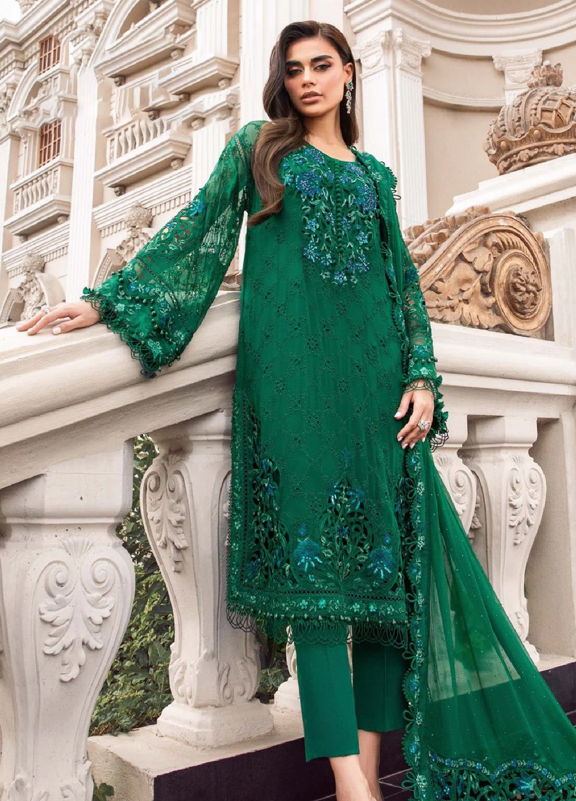 Inspiration Maria B By Schick Formal Chiffon 3 Piece Unstitched Suit S Bagallery 2950