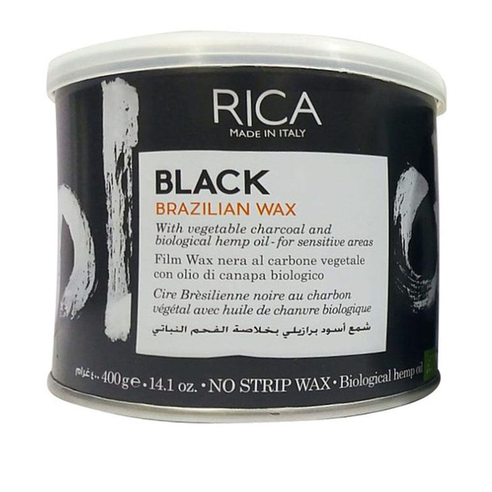 Rica Wax Charcoal Black Brazilian Wax 4736 400G C Bagallery rica-wax-charcoal-black-brazilian-wax-4736-400g-c-bagallery