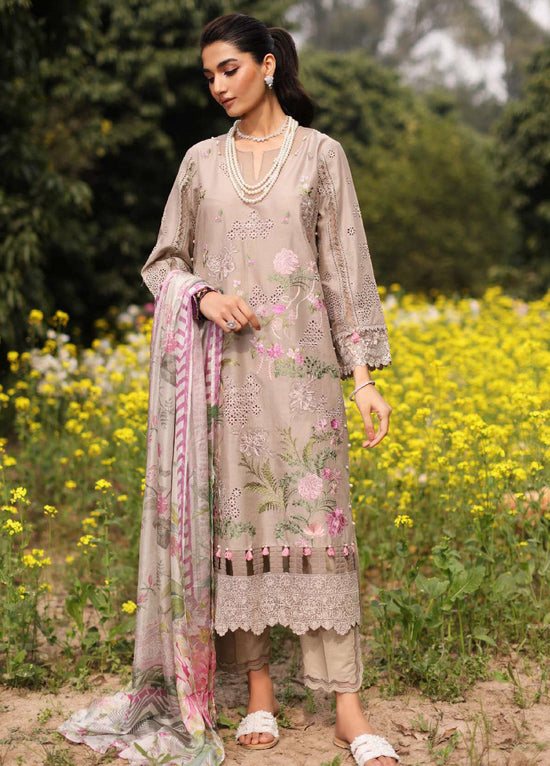 Kahf Festive Luxury Embroidered Lawn 3 Piece Unstitched Suit K24FLL-12 HEER