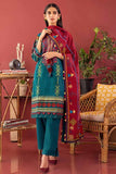 Gul Ahmed 3PC Unstitched Glitter and Lacquer Printed Denting Lawn Suit DN-22015