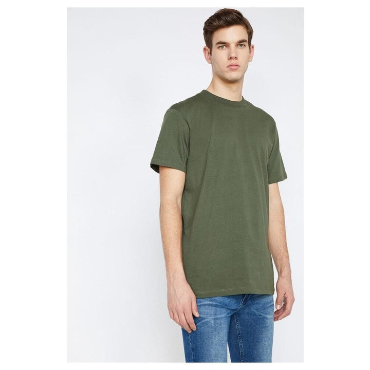 Koton men green cycling neck short sleeve t-shirt 9 yam12095lk