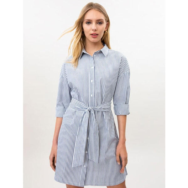 Lefties- POPLIN SHIRT WITH BELT