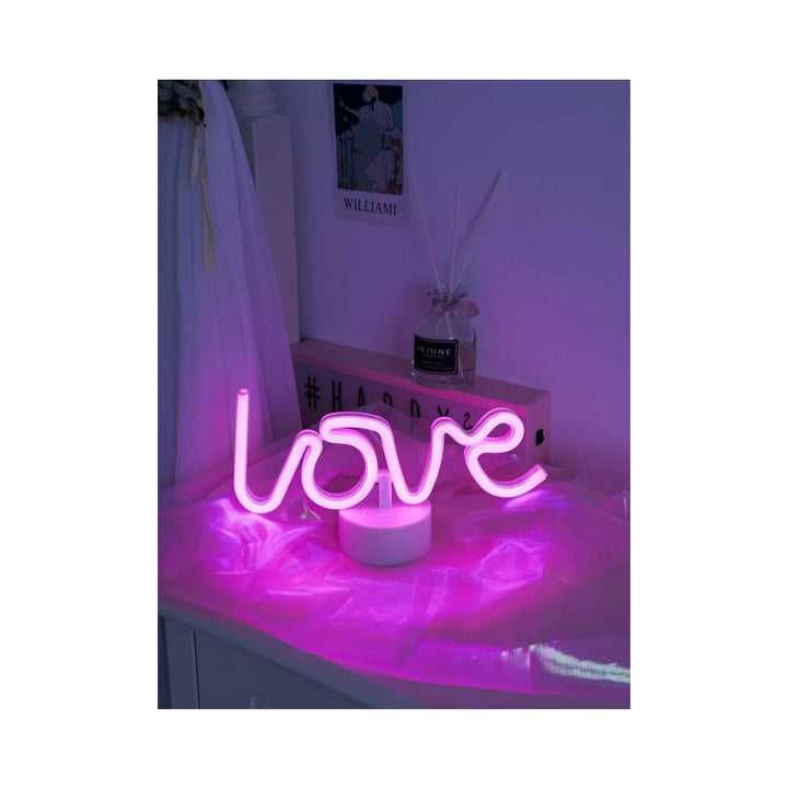 Shein- Night Lamp With Lettering Design