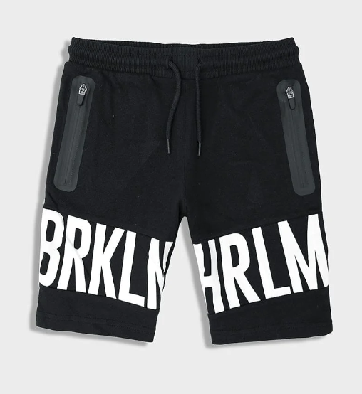 Kids creation - Imported Black Zip Shorts for Boys