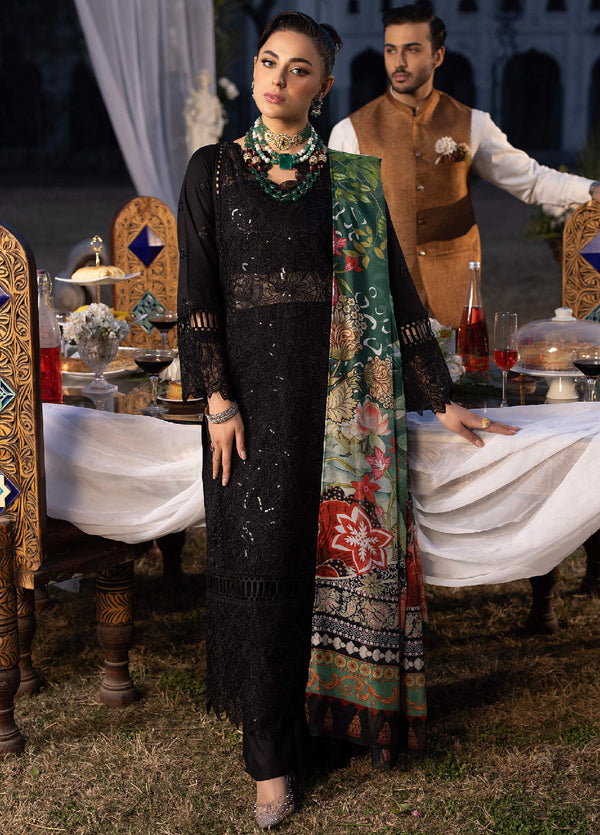 Mahrukh By Mahnur Luxury Lawn 3 Piece Unstitched Suit M24MLL-HEMAYAL