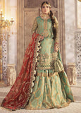 Mbroidered By Maria- B Embroidered Cotton Coral in Sea green Suit Unstitched 3 Piece