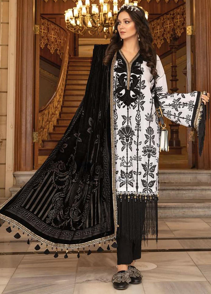 Maria B- Embroidered Linen Suits Unstitched 3 Piece MB21W DL-902