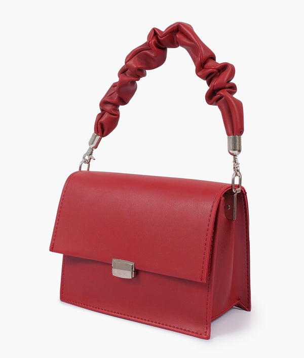 RTW - Maroon top-handle mini cross-body bag