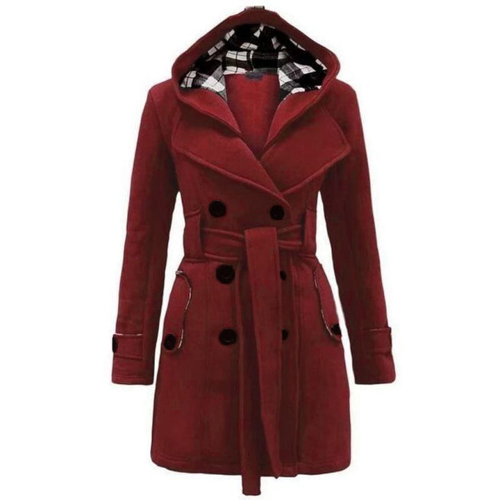 VYBE - Women Long Coat - Maroon