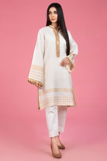 Gul Ahmed- Jacquard Shirt WGK-JQS-DY-095