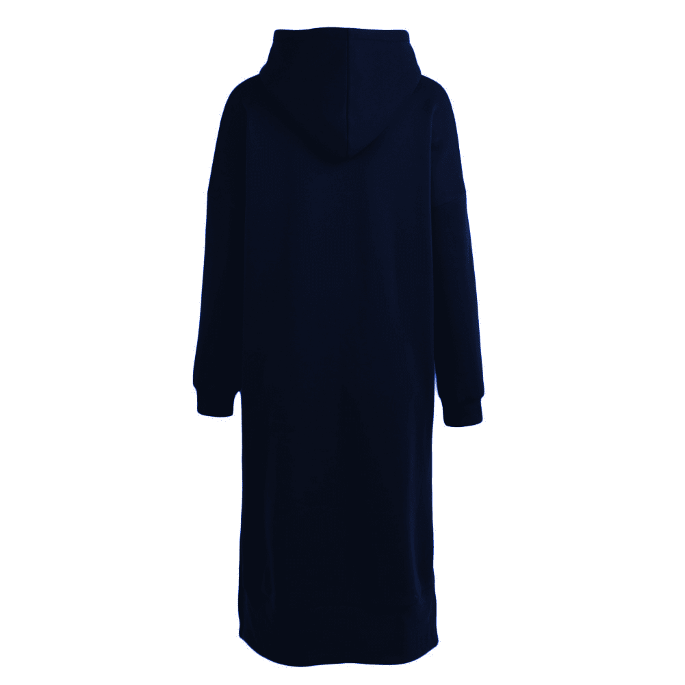 VYBE- Long Hoodie- Navy Blue