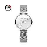 HM- 133 Latest Quartz Watches Design For Ladies Beautiful Girls Hand Watches Waterproof Watch For Women-Silver