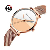 HM- 133 Latest Quartz Watches Design For Ladies Beautiful Girls Hand Watches Waterproof Watch For Women- Pink