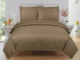 Gul Ahmed Olive Green STRIPE SATIN T-250 Quilt Cover Set