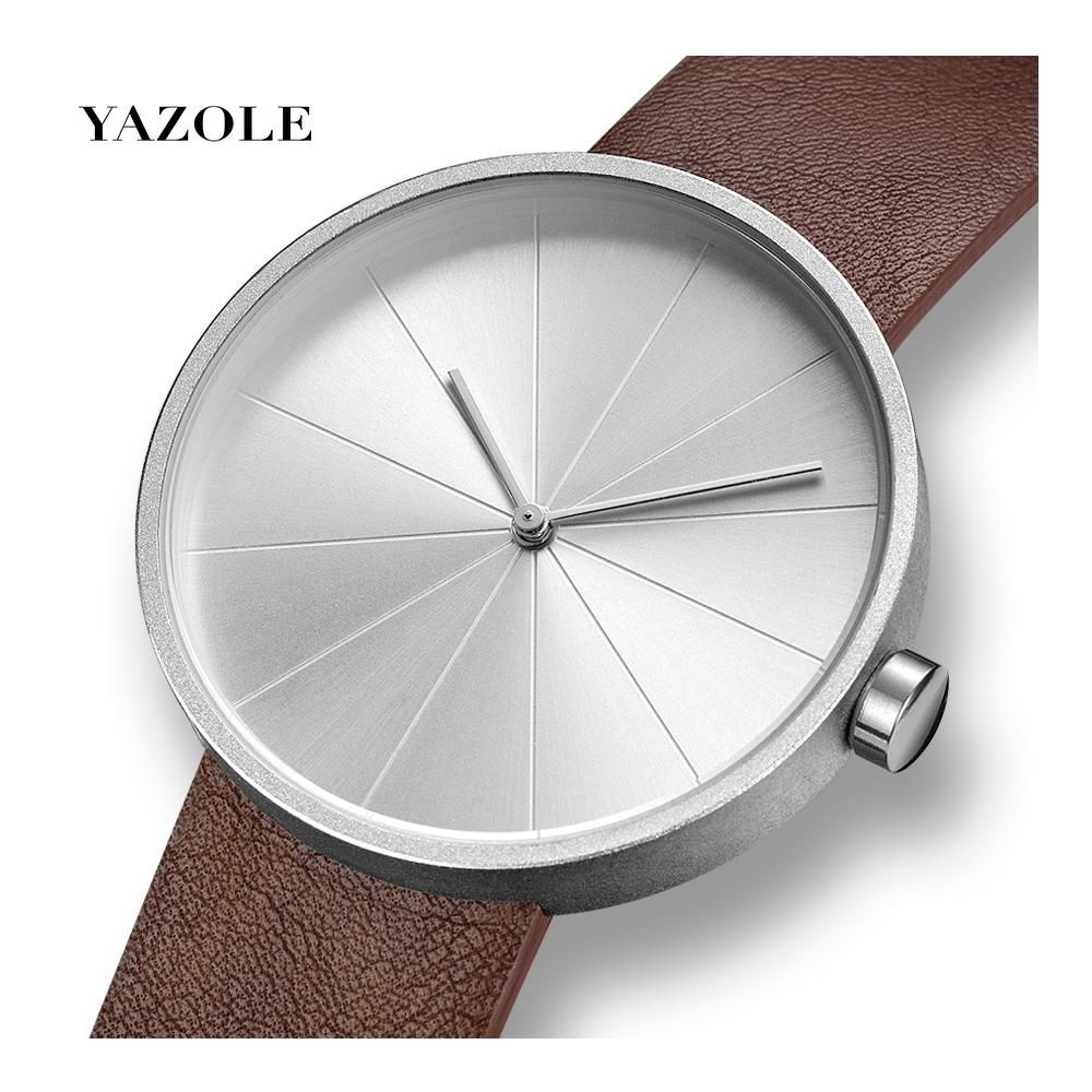Luxury Ultra Thin Slim Genuine Leather Men's Analog Quartz Wrist Watch  Fashion | eBay