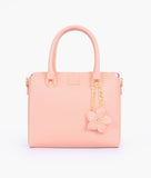 RTW - Peach handbag with flower charm