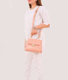 RTW - Peach mini top-handle bag