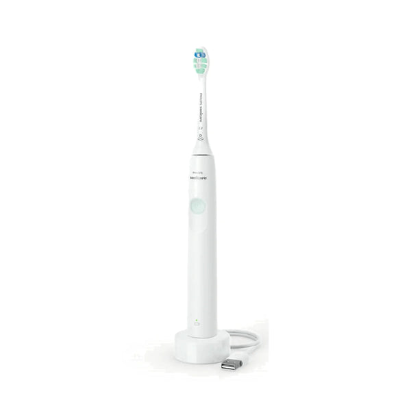 Sonic technology combined with our brush action gently removes 3x more plaque than a manual toothbrush.