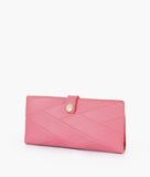 RTW - Pink quilted two-fold wallet