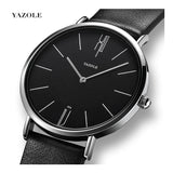 Yazole- 506 Trendy Mens Quartz Watches Simple Dial Relojes Waterproof Fashion Yazole Mens Watch