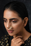 Aza Fashion- Paisley Pop Kundan Nose Ring