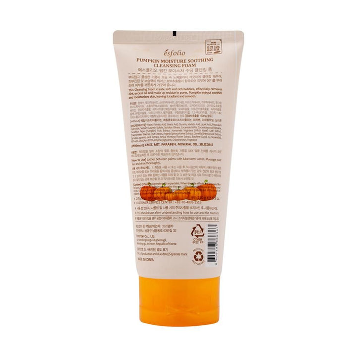 Esfolio- Pumpkin Moisture Soothing Cleansing Foam 150gm