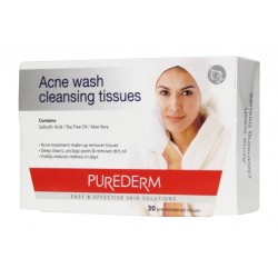 Puredrem Cleansing Tissues - Acne Wash  Ads111