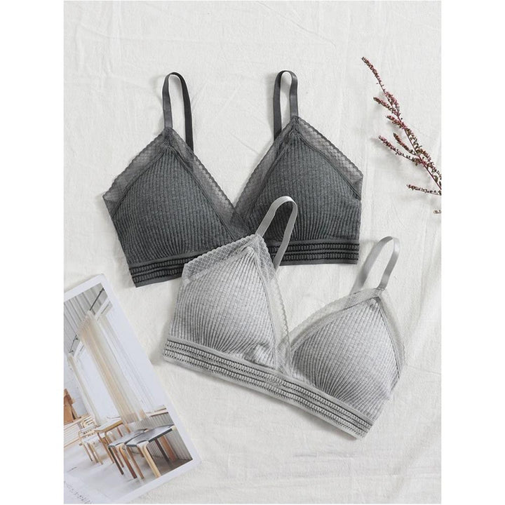 Shein- 2pack Triangle Bralette Set