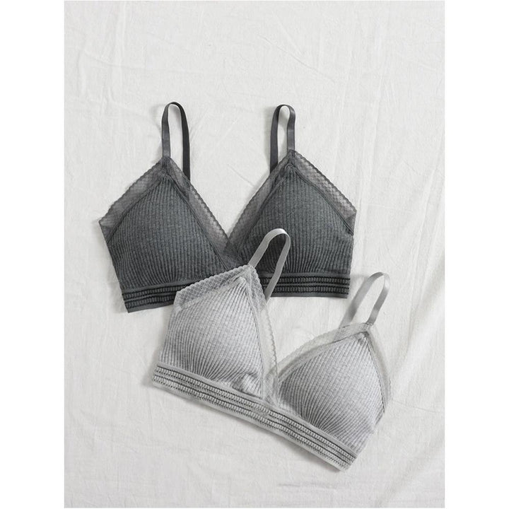 Shein- 2pack Triangle Bralette Set