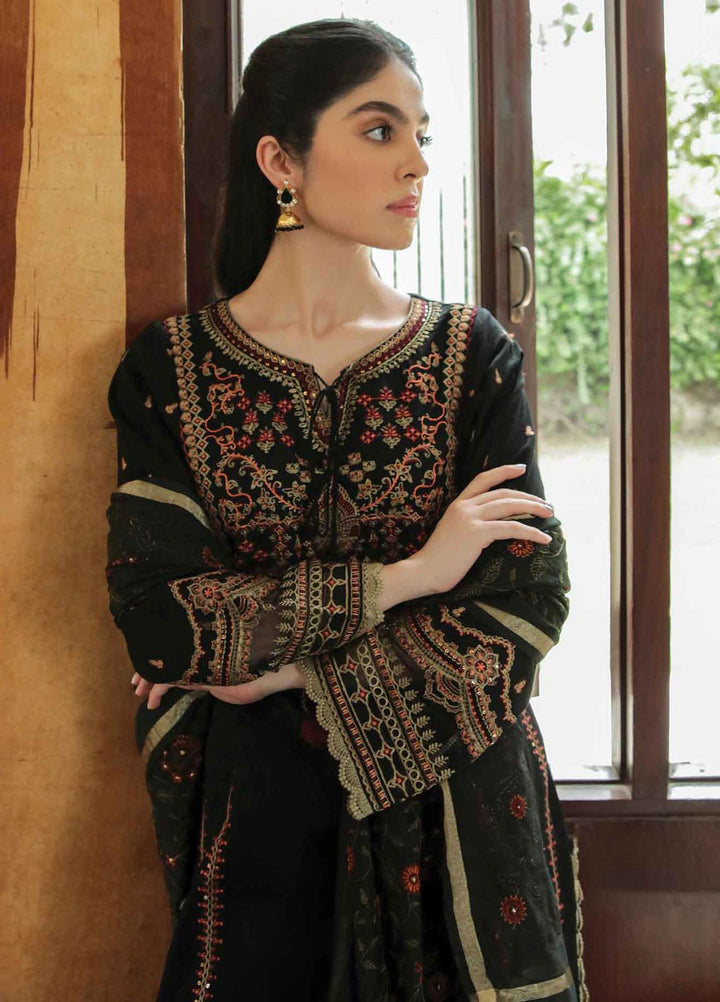 Qalamkar- Embroidered Lawn Suits Unstitched 3 Piece QLM22QD AQ 01 Zareen - Summer Collection