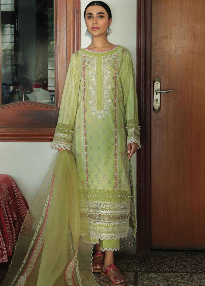 Qalamkar- Embroidered Lawn Suits Unstitched 3 Piece QLM22QD AQ 06 Zara - Summer Collection