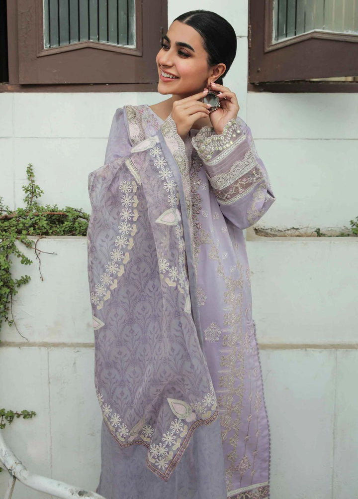 Qalamkar- Embroidered Lawn Suits Unstitched 3 Piece QLM22QD AQ 11 Amyra - Summer Collection