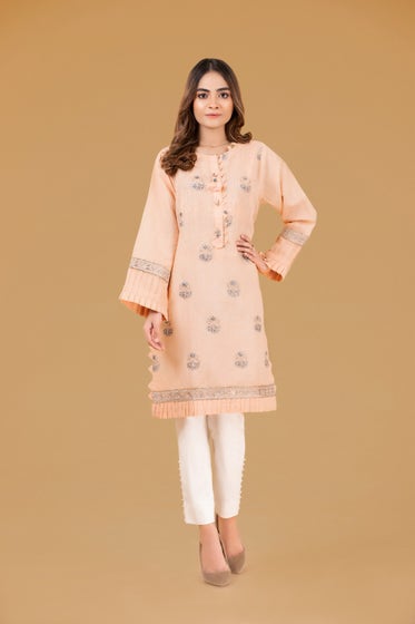 Gul Ahmed- Fancy Fabric Emb Shirt WGK-YDS-DE-409