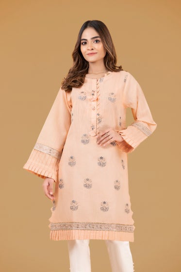 Gul Ahmed- Fancy Fabric Emb Shirt WGK-YDS-DE-409