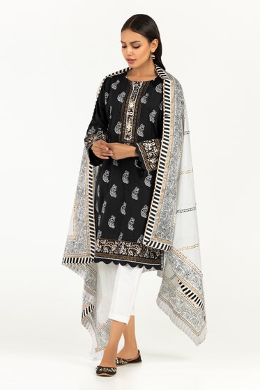 Gul Ahmed- Cambric Screen Printed Shirt with Lawn Screen Printed Dupatta WGK-CMS-SP-537