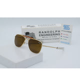 Stylex Eyewear- RANDPOLH - Brown With Golden Frame