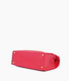 RTW - Red top-handle crocodile mini bag