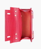 RTW - Red top-handle crocodile mini bag