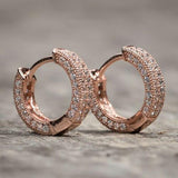 Zardi- Glowing Earring With Sterling Silver Filling - Rose Gold- AE168