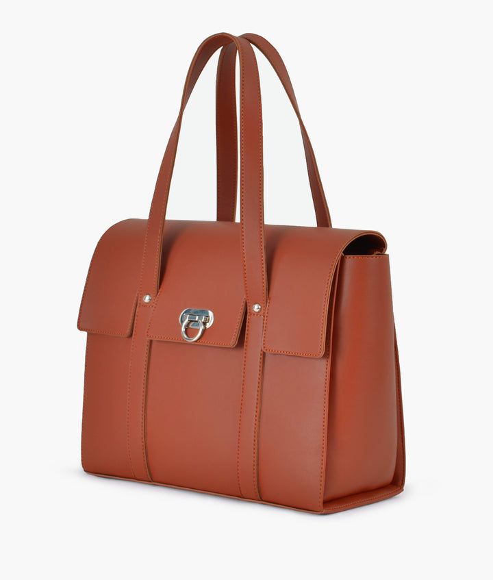 RTW Rust carry-all satchel bag