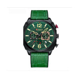 Curren- Men's Watch Calendar Watch Belt Men's Watch- 8398- Green