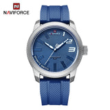 Naviforce - NF9202 Men Wristwatch Black Rubber Sports - Blue