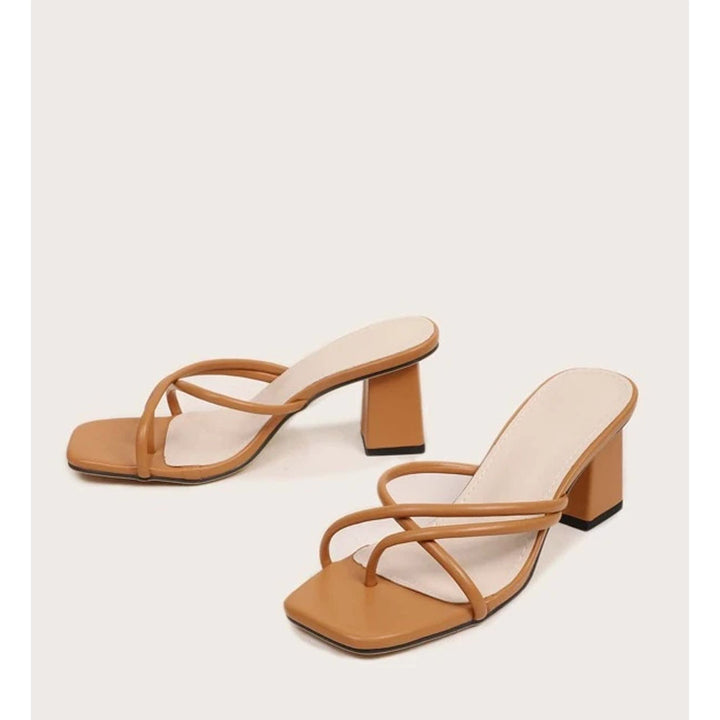 Shein- EMERY ROSE Minimalist Chunky Thong Sandals