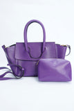 VYBE - Handle Lock Shoulder Bag - Purple