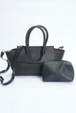 VYBE - Handle Lock Shoulder Bag - Black