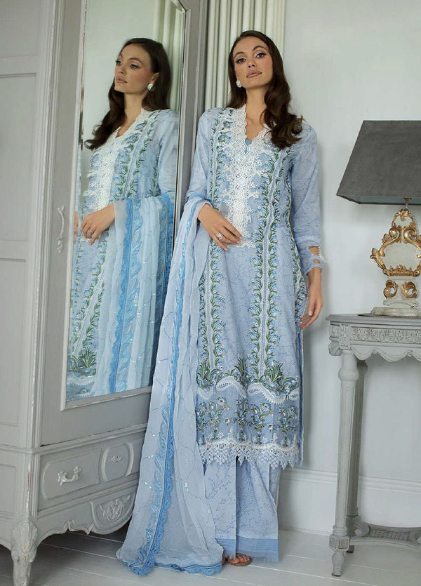 Sobia Nazir Embroidered Luxury Lawn 3 Piece Unstitched Suit SN24LL 13A