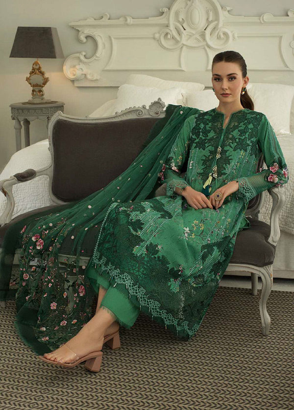 Sobia Nazir Embroidered Luxury Lawn 3 Piece Unstitched Suit SN24LL 15B