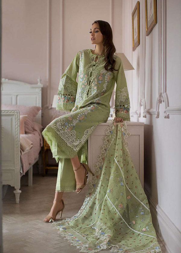 Sobia Nazir Embroidered Luxury Lawn 3 Piece Unstitched Suit SN24LL 4A