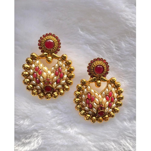 Jewels By Noor- south Indian earrings with ruby stone